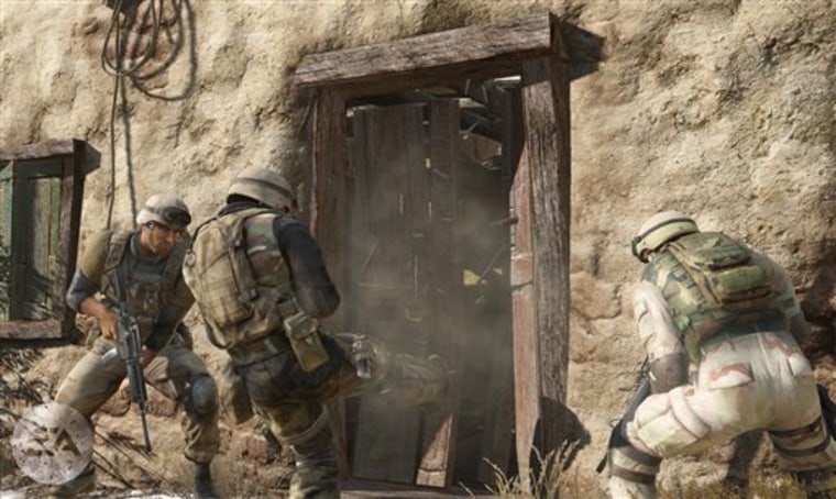 Animated solders attack a building in the "Medal of Honor" video game. Some researchers have credited first-person shooter games like "Medal of Honor" with the improving vision, attention and cognition.